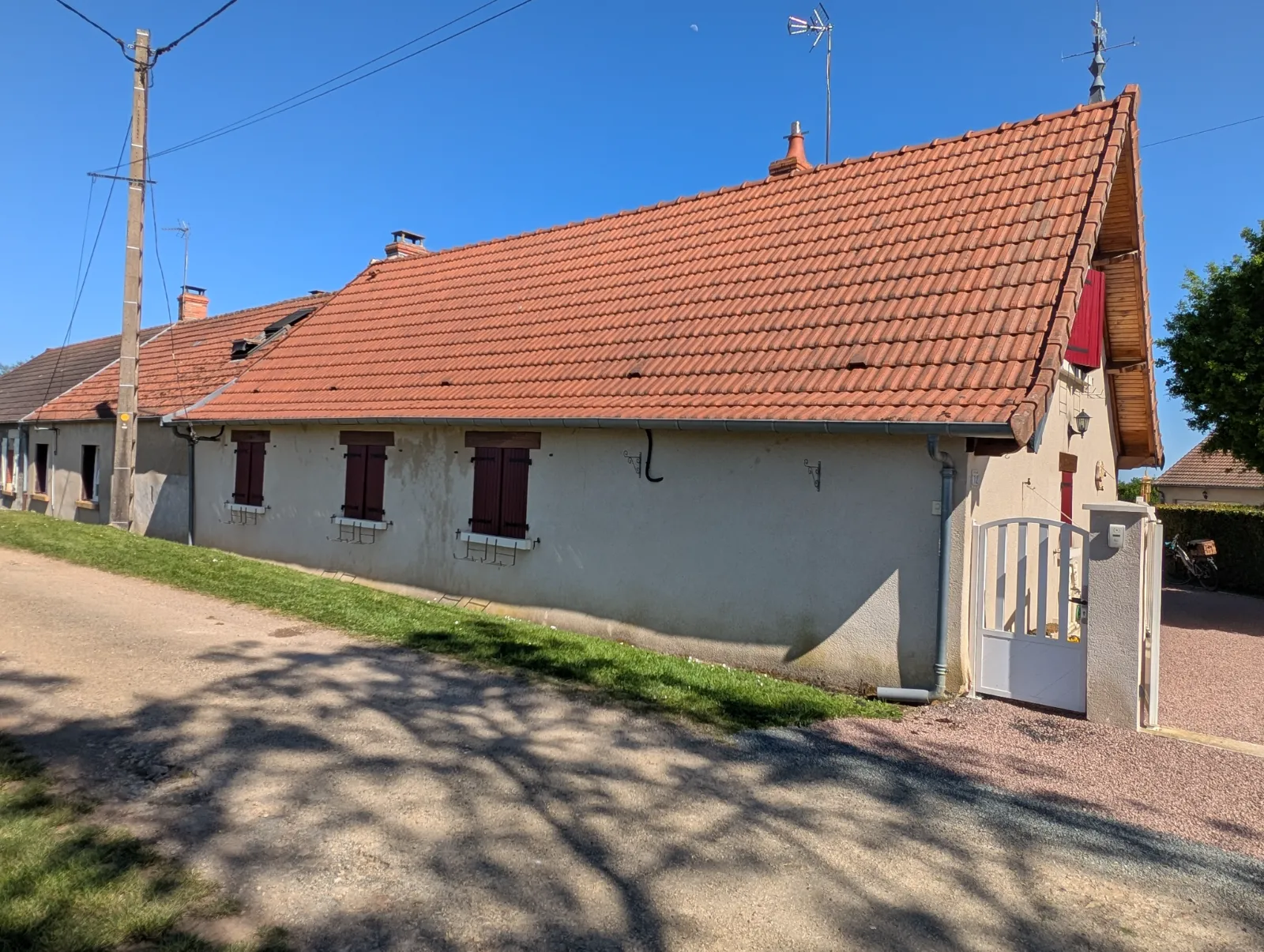 Toiture après démoussage en Creuse